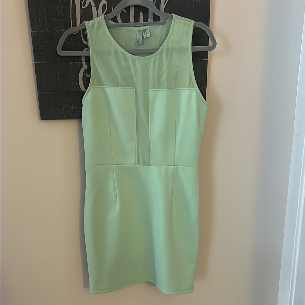Mint Green Sleeveless Dress